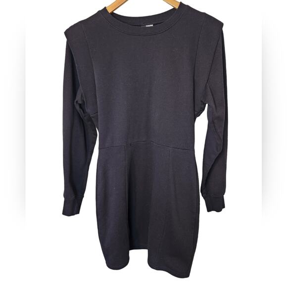 H&M Fitted Sweatshirt Long Sleeve Dress Medium - Picture 6 of 8